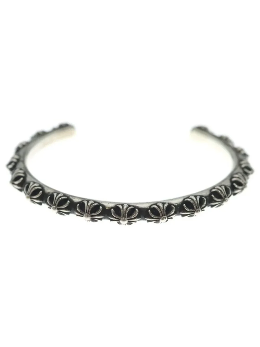 Chrome Hearts Bangle Cross Band Bracelet Silver